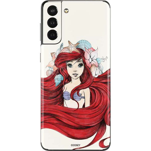 Disney The Little Mermaid Ariel Illustration Galaxy S21 Plus 5G Skin